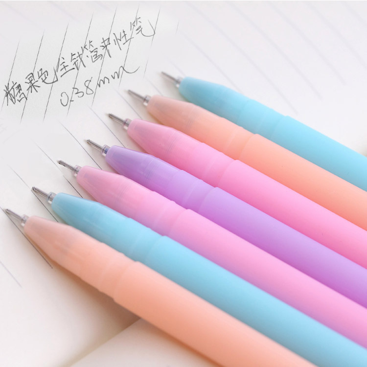 0341韓國文具清新果凍中性筆 糖果色水筆簽字筆極細0.38mm工廠,批發,進口,代購