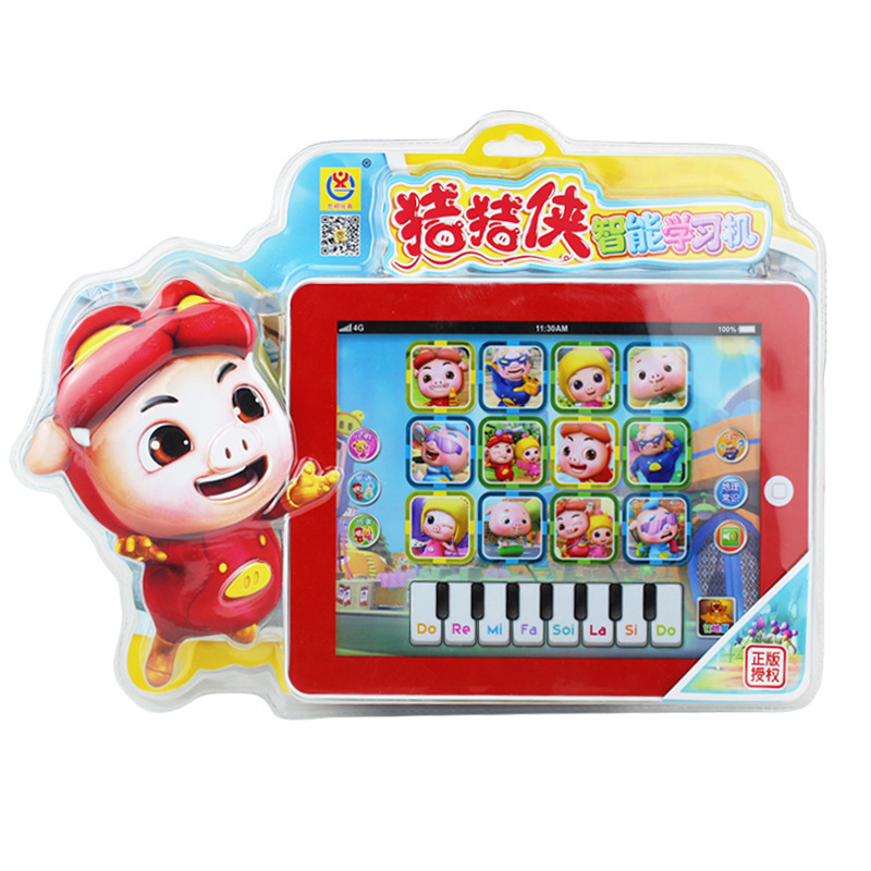 哲順玩具豬豬俠智能平板學習機多功能ipad益智故事機玩具嬰幼教具工廠,批發,進口,代購