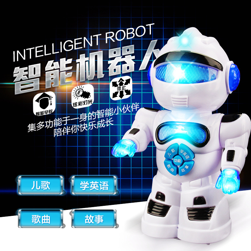新款T1益智早教故事機電動萬向兒童音樂智能機器人故事機玩具批發・進口・工廠・代買・代購