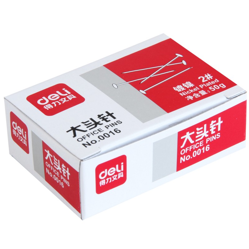 得力文具 得力0016 大頭針 直別針 辦公用品 0.55KG/盒工廠,批發,進口,代購