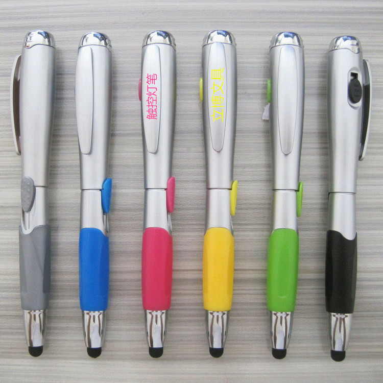 新款多功能電容筆【三合一】 塑料圓珠筆 LED燈筆工廠,批發,進口,代購