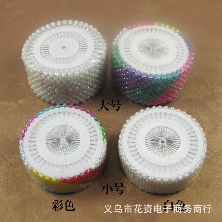 珠針大頭針盤白色彩色日本不銹鋼定位針DIY材料工廠,批發,進口,代購