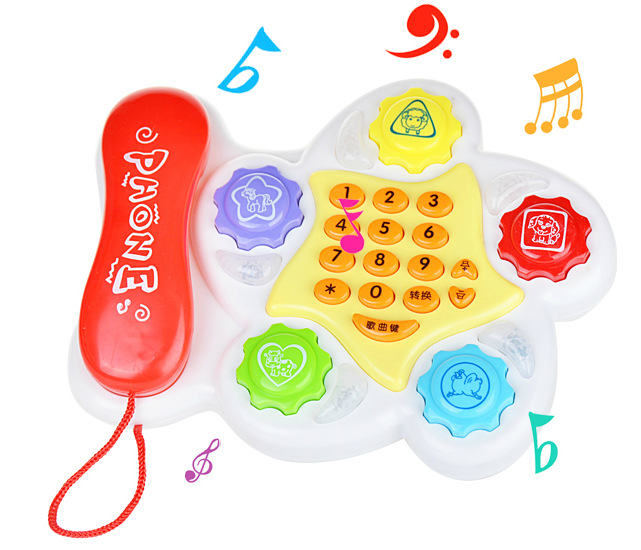 兒童益智科教玩具 嬰幼兒教具 多種學習功能啟蒙音樂電話早教機批發・進口・工廠・代買・代購