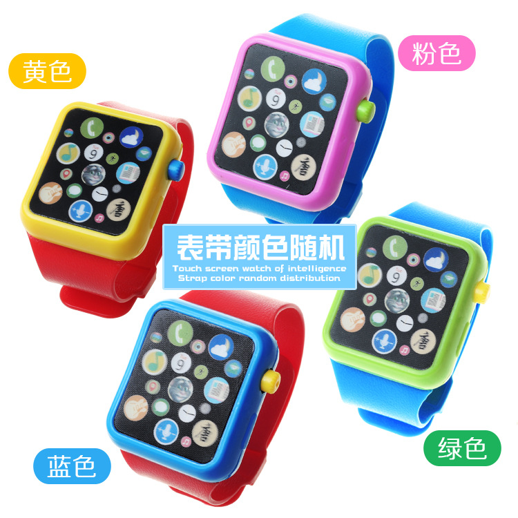早教益智啟蒙3D觸摸多功能手錶 智能感應仿蘋果兒童手錶腕帶玩具批發・進口・工廠・代買・代購