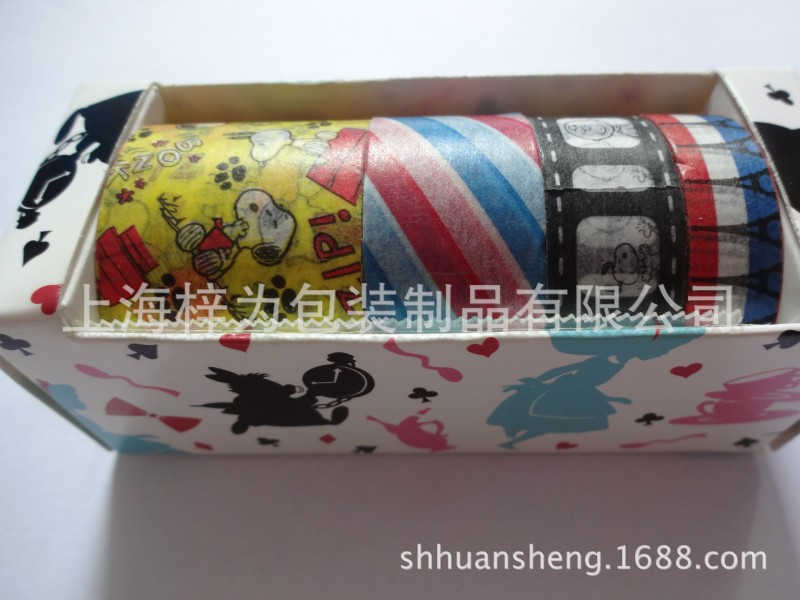 和彩色印刷~和紙膠帶品種多樣 無殘膠 廠傢直銷 卡通套裝和紙系列批發・進口・工廠・代買・代購