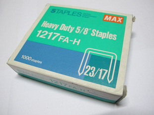 原裝日本MAX美克司訂書針1217FA-H訂書釘 重型釘23/17 1000釘工廠,批發,進口,代購