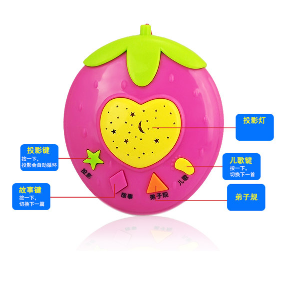 256P15 水果故事機投影機3色混批 帶星星投影燈光音樂批發・進口・工廠・代買・代購