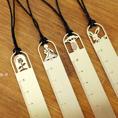 韓國文具 創意鏤空夢幻的童話造型刻度尺長條書簽 4款選工廠,批發,進口,代購