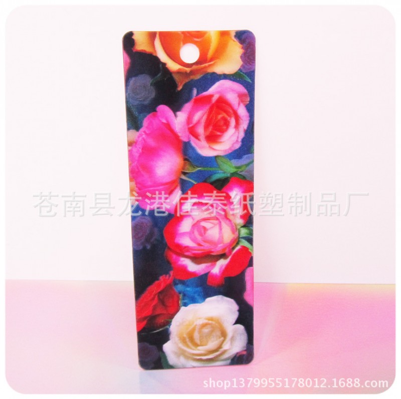 花的圖案三維立體書簽（環保）工廠,批發,進口,代購