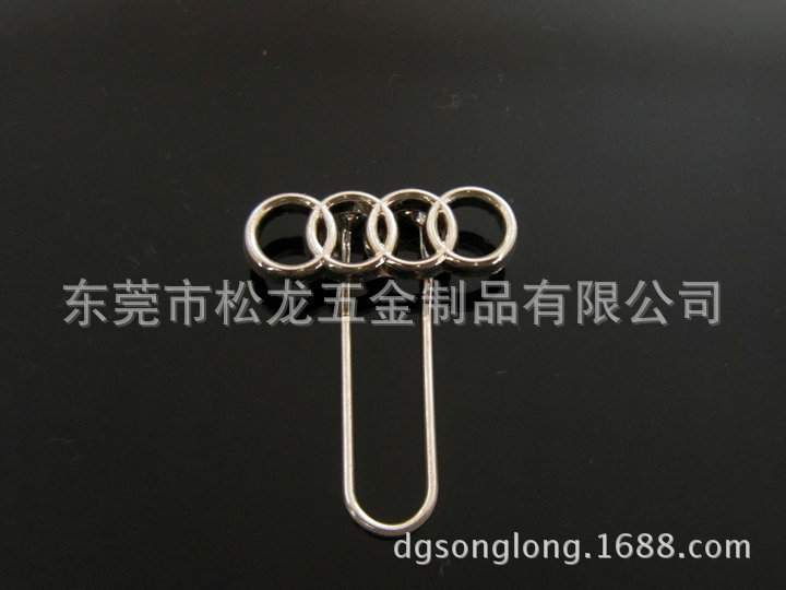 東莞批發加工生產書簽，車標logo紙夾，訂製合金logo文件紙夾工廠,批發,進口,代購
