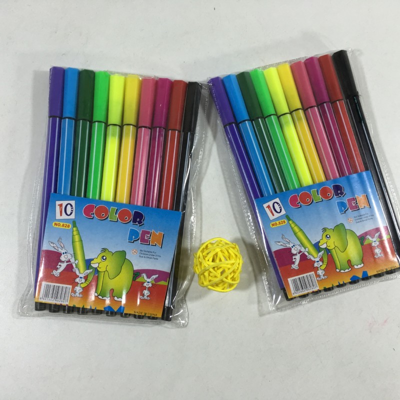2元小商品批發 兒童學生文具 10色水彩筆中性筆套裝畫畫塗鴉筆工廠,批發,進口,代購