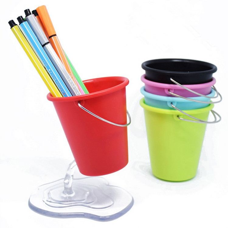 創意懸浮筆筒 彩色漏水筆筒 廣告禮品 水桶漏水筆筒批發・進口・工廠・代買・代購