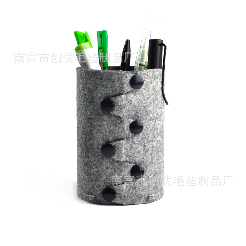 環保毛氈佈料工藝品定製 創意可愛卡通動物筆筒3D擺飾工藝品定做批發・進口・工廠・代買・代購
