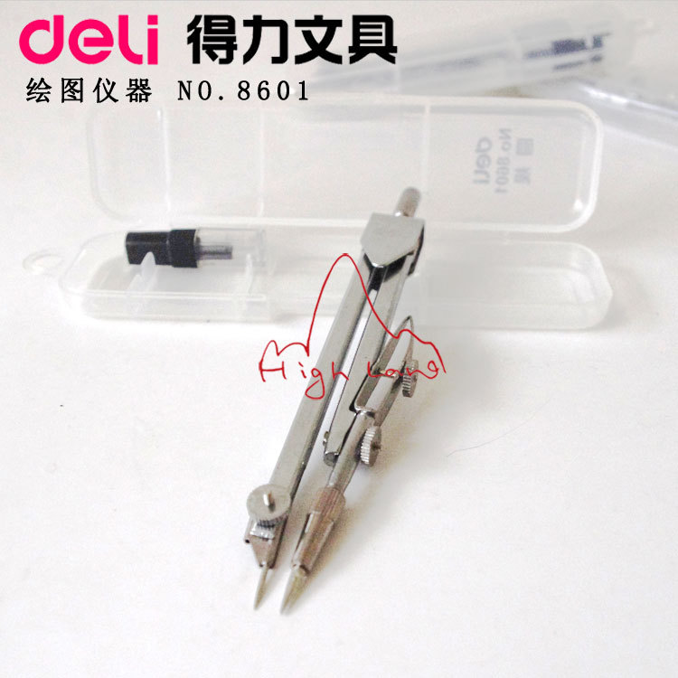 Deli/得力8601圓規批發 二件套繪圖機器 設計用品 學生考試批發・進口・工廠・代買・代購