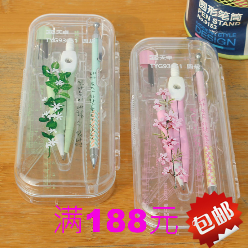 天卓93051學生繪圖圓規套尺套裝 正品幾何繪圖工具 正品文具批發工廠,批發,進口,代購
