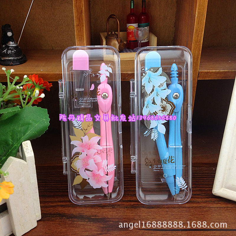 愛華AH5008生如夏花圓規套裝 學生創意文具 韓國精品文具批發工廠,批發,進口,代購