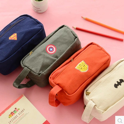 創意文具盒韓國筆袋學生女大容量簡約可愛帆佈鉛筆袋文具批發・進口・工廠・代買・代購