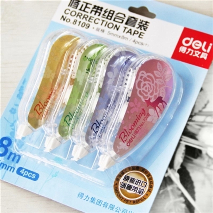 deli得力8109 修正帶 得力修正帶(5mm*32m) 組合套裝得力修正帶工廠,批發,進口,代購