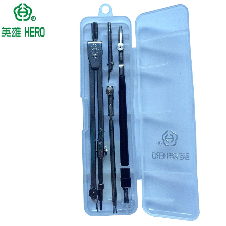 批發 英雄H4006T五件套圓規套裝 美術製圖工具 繪圖機器  送鉛芯工廠,批發,進口,代購
