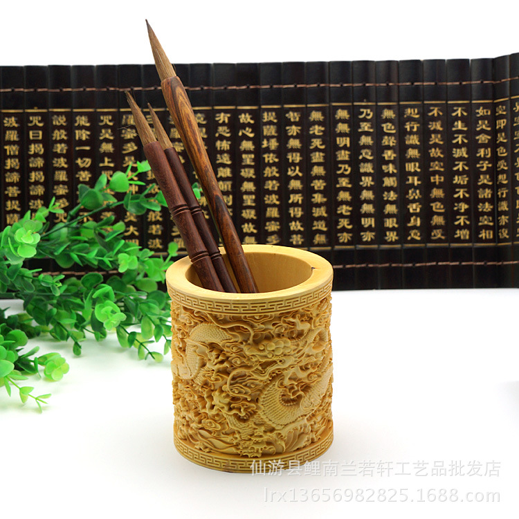 廠傢 精品 黃楊木筆筒 木雕 工藝品 木雕居傢擺件 飾品 批發工廠,批發,進口,代購