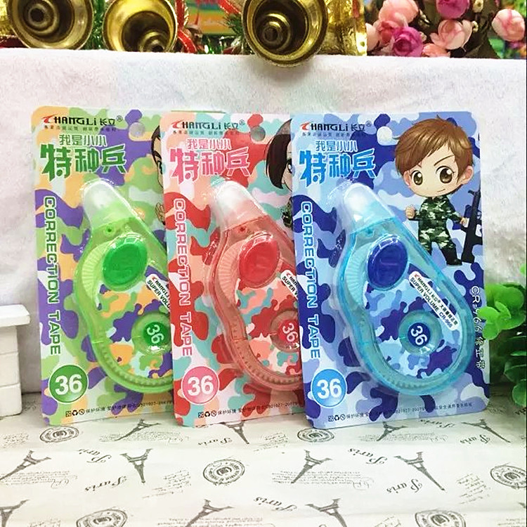 韓版文具批發 學生文具特種兵創意卡通造型修正帶 塗改帶工廠,批發,進口,代購