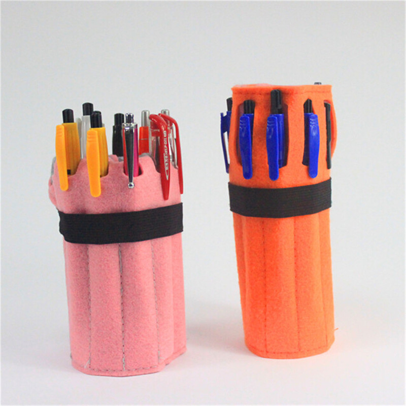 2016最新產品精美高檔創意毛氈佈筆袋 11支裝卷式筆筒 直供可定製批發・進口・工廠・代買・代購