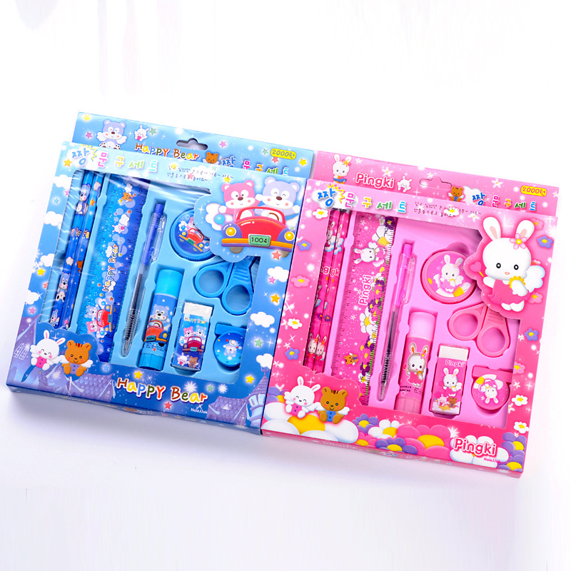 韓國文具韓版文具套裝文具九件套 幼兒園活動獎品 0.13批發・進口・工廠・代買・代購