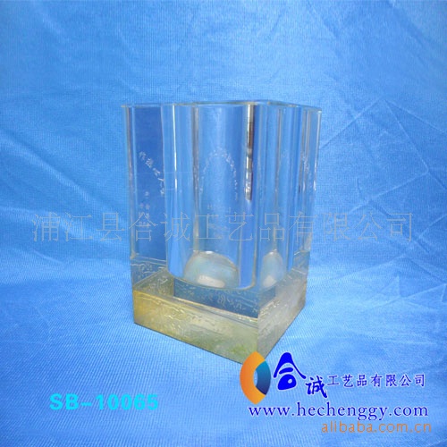 供應筆筒 水晶筆筒辦公用品 精美水晶辦公擺件工藝品批發・進口・工廠・代買・代購