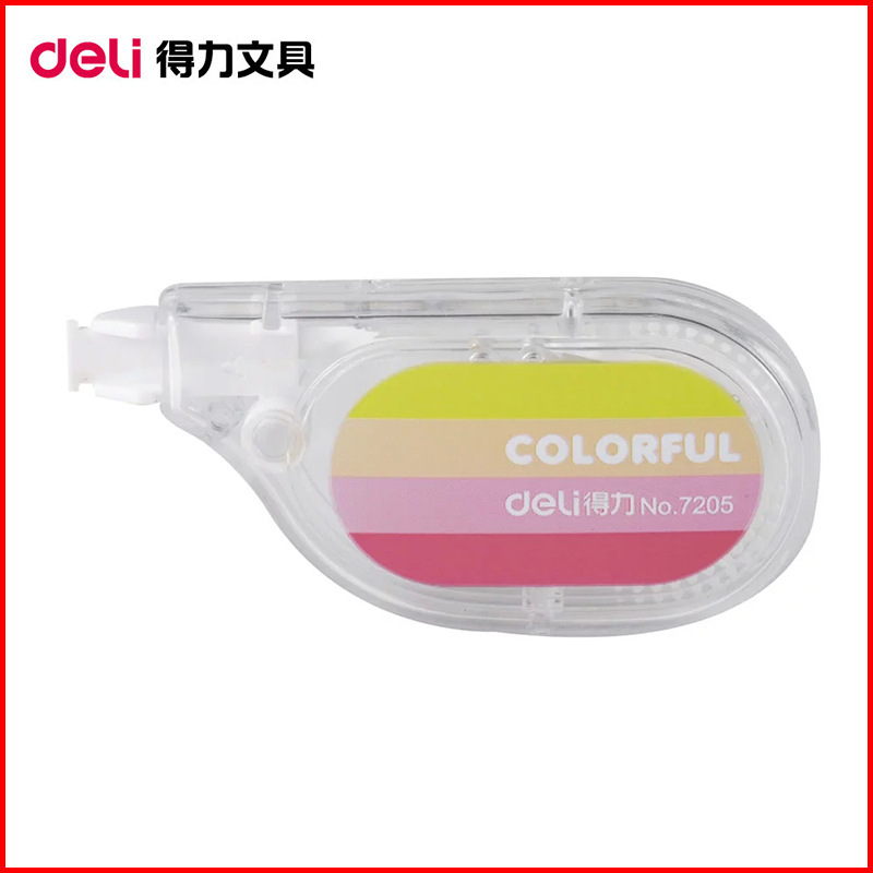 修正帶 得力7205  修正貼塗改順滑辦公學生文具 超薄大容量6米工廠,批發,進口,代購