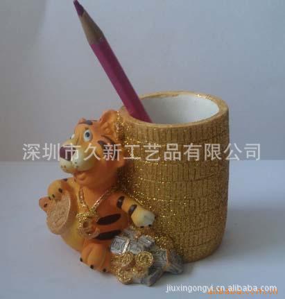 廠價直銷精細彩繪樹脂工藝品+樹脂筆筒 卡通優美造型 人見人愛批發・進口・工廠・代買・代購