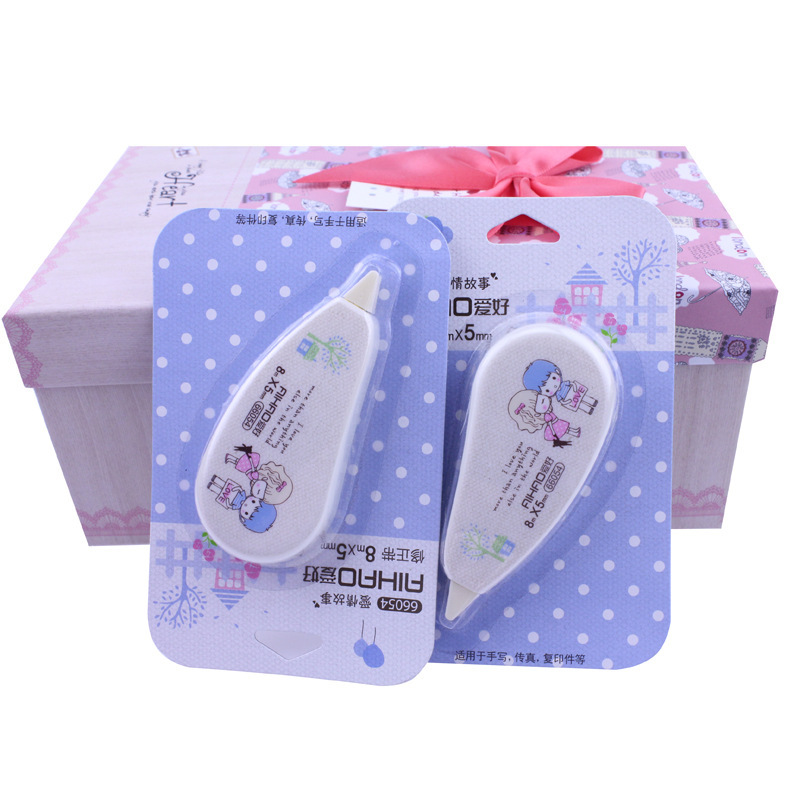 愛好文具正品66054修正帶8m*5mm愛情故事修正貼 可愛卡通學生獎品工廠,批發,進口,代購