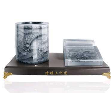 水晶膠辦公套裝 節日禮品 可定製專版批發・進口・工廠・代買・代購