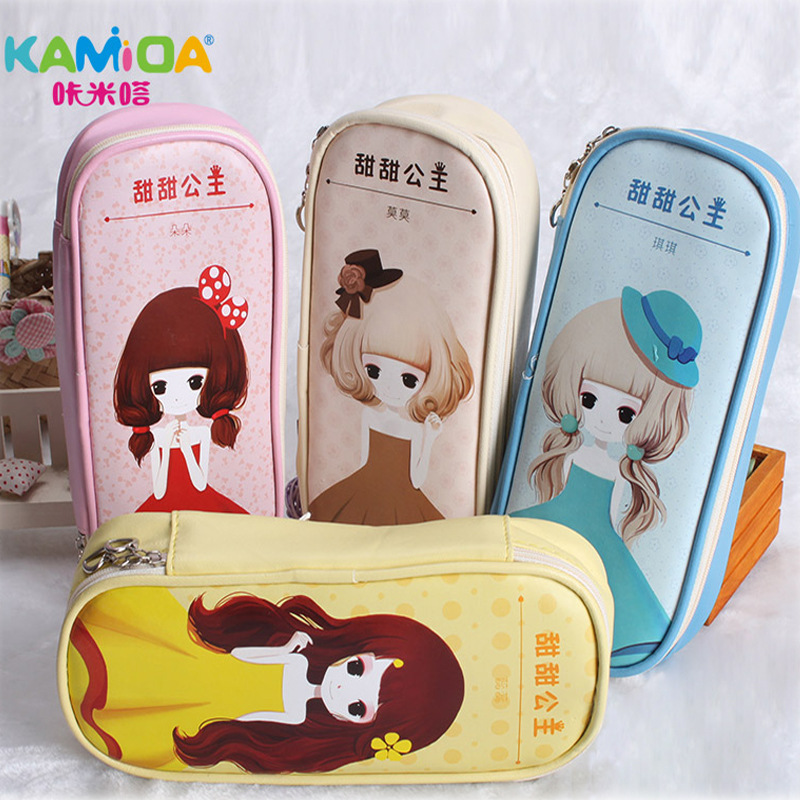 咔米嗒韓版兒童筆袋筆包女孩大容量可愛文具袋學生創意簡約鉛筆盒批發・進口・工廠・代買・代購
