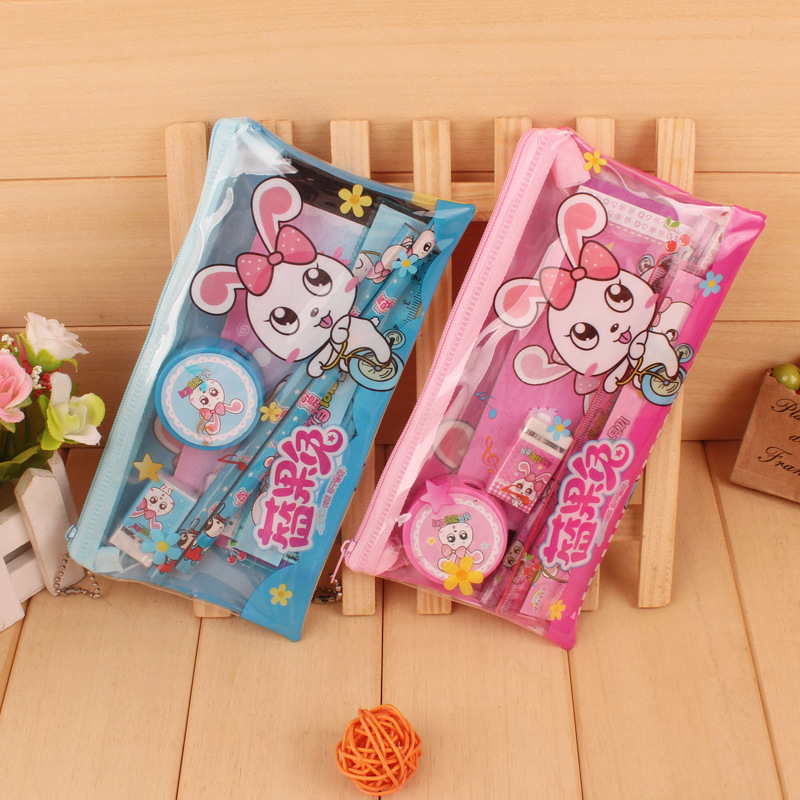 韓國文具 兒童禮物文具筆袋內含鉛筆橡皮文具套裝 學習用品獎品批發・進口・工廠・代買・代購
