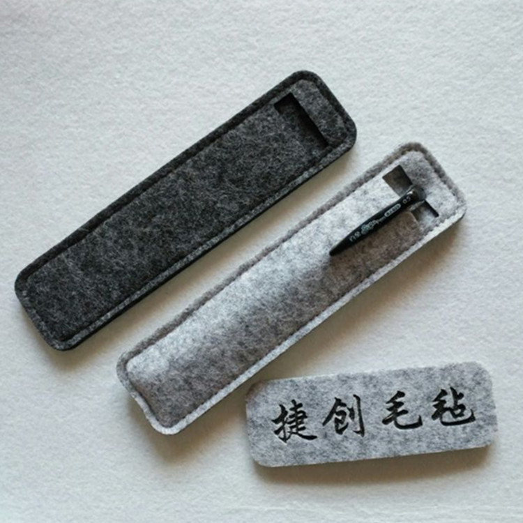 廠傢直銷毛氈鋼筆袋鉛筆毛氈袋文具袋迷你質鋼筆毛氈筆袋定製logo工廠,批發,進口,代購