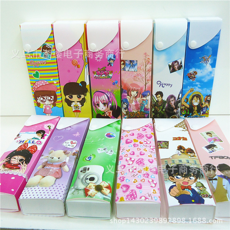 韓國創意學生 卡通PP抽屜式禮盒 可愛鉛筆盒 塑料文具盒工廠,批發,進口,代購
