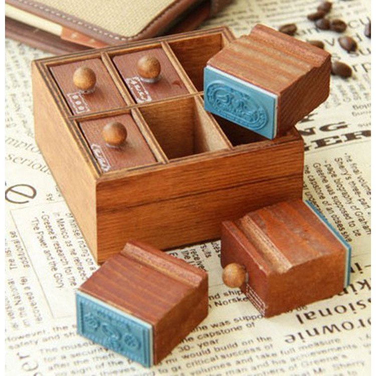 木製工廠 供應木質印章 復古日記字母印章 木製手柄印章 支持定製工廠,批發,進口,代購