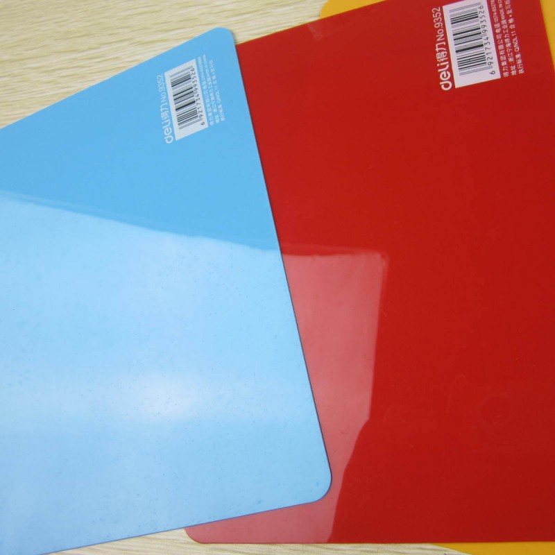 得力198*148mm墊板 A5塑料墊板 復寫板 不透明黃紅藍書寫墊板9352工廠,批發,進口,代購