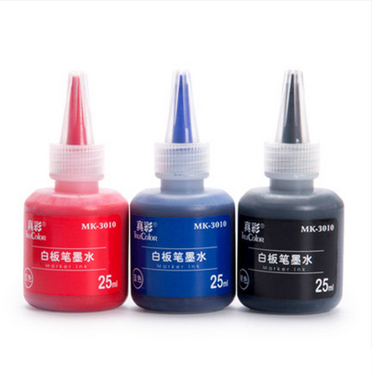 真彩MK-3010可擦白板筆墨水補充液 適用各種白板筆 藍紅黑三色工廠,批發,進口,代購