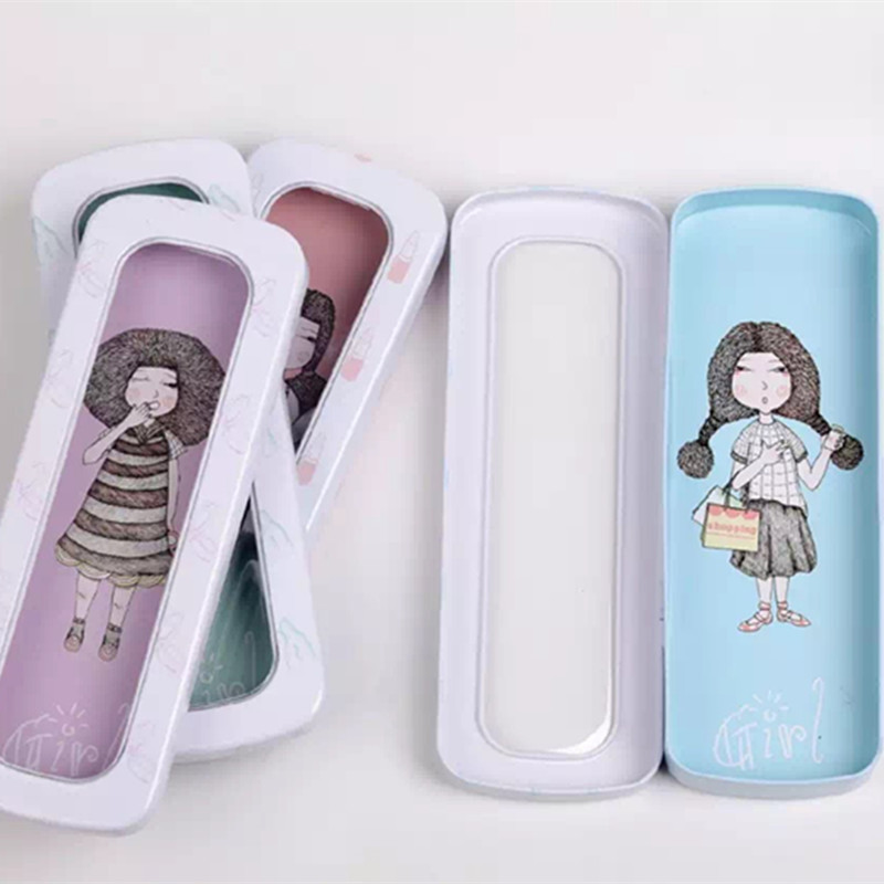 半熟女生開窗文具盒 時尚卡通筆盒現貨批發 蘇邁傢精品工廠,批發,進口,代購