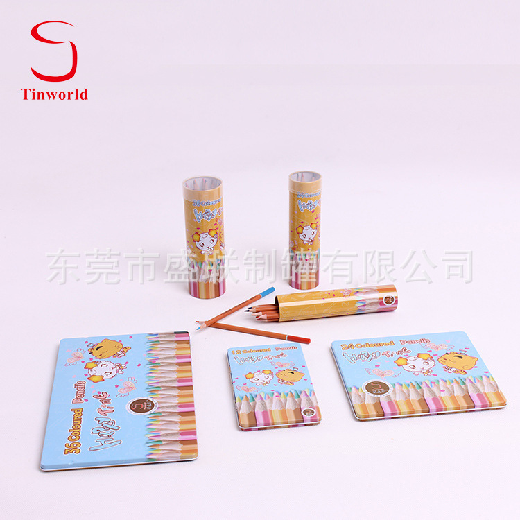 創意  馬口鐵筆筒 彩筆盒 簡約小羊可愛文具用品 廠傢直銷工廠,批發,進口,代購