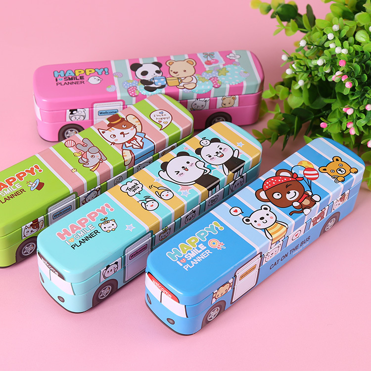 韓國創意卡通文具盒多功能鉛筆盒小學生兒童學習用品筆袋文具批發工廠,批發,進口,代購