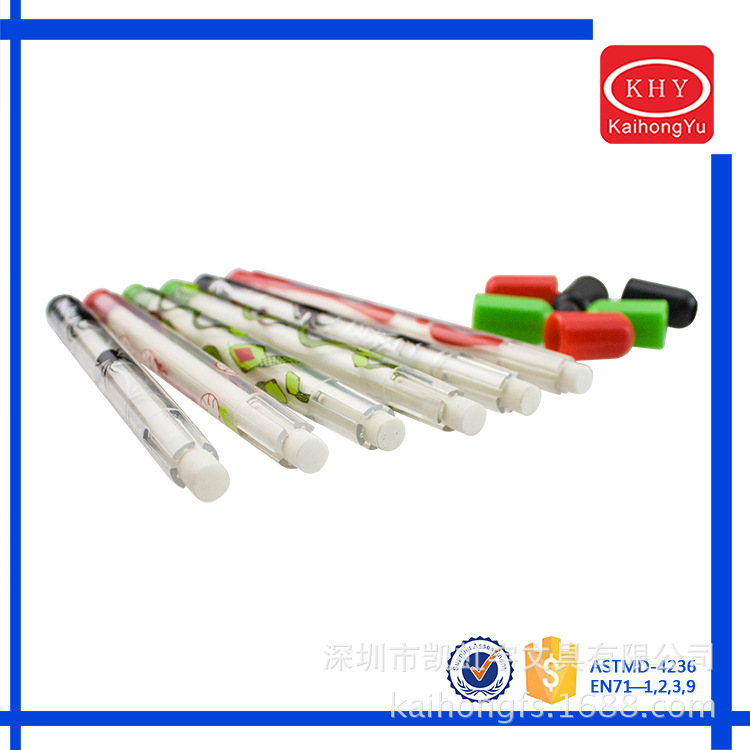 塑料可定製LOGO橡皮筆  配套鉛筆使用可擦橡皮 兒童橡皮工廠,批發,進口,代購