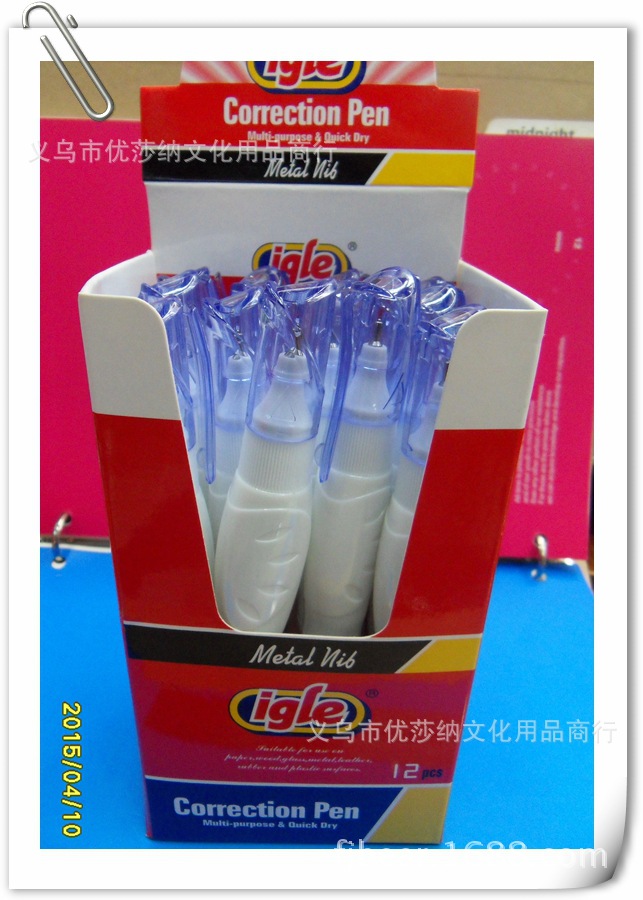 igle240特長修正筆，修正液，辦公必備，環保無毒，特白快乾工廠,批發,進口,代購