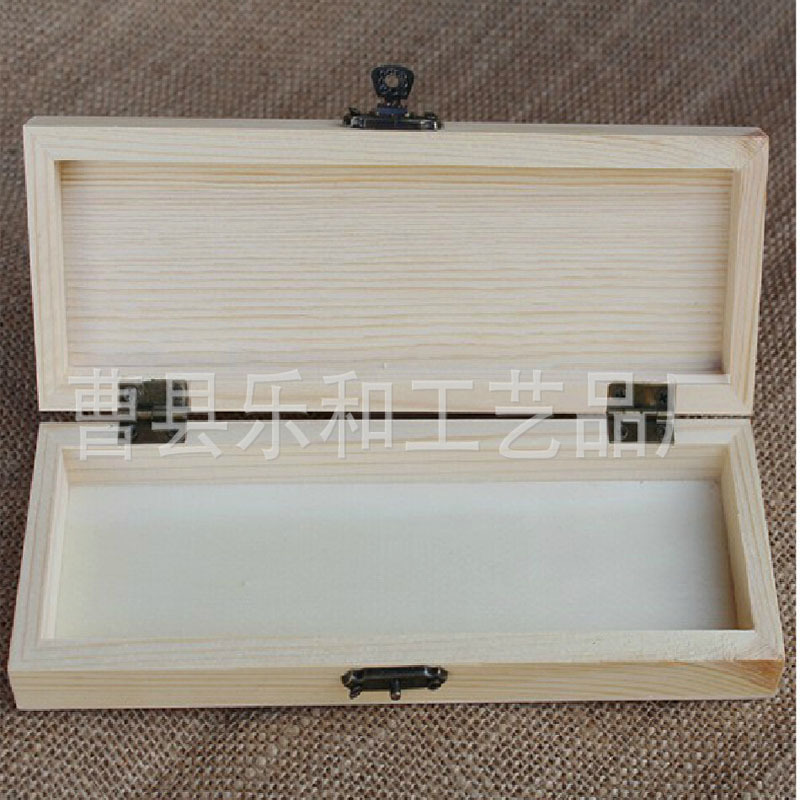木盒廠傢定做原木製文具盒木質韓國創意文具鉛筆盒批發・進口・工廠・代買・代購