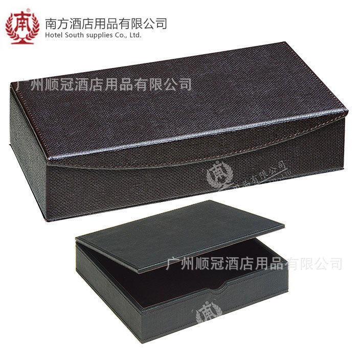南方32AB文具盒 弧邊帶蓋酒店皮具文具盒長方形鉛筆盒資料科定製工廠,批發,進口,代購