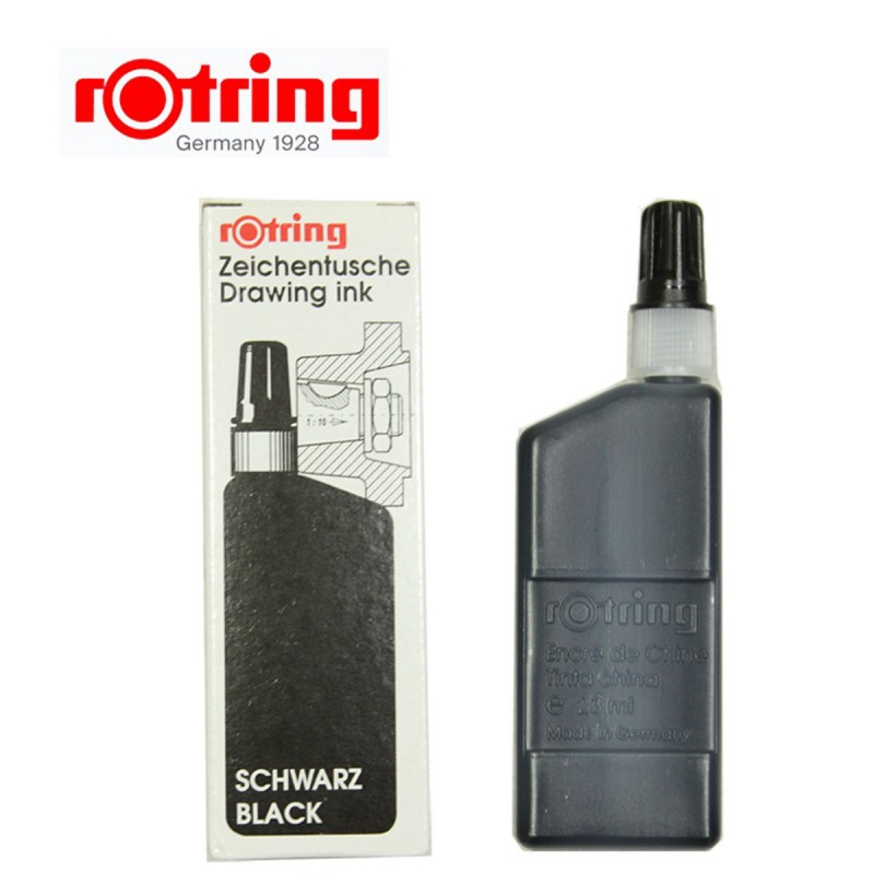 德國Rotring紅環針管筆墨水 紅環繪圖製圖筆墨水 23ml黑色批發・進口・工廠・代買・代購