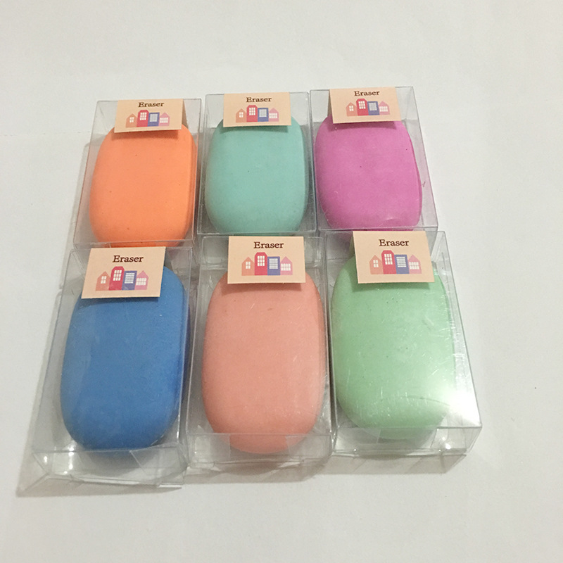創藝橡皮擦 直銷學生學習文具鵝卵石形橡皮多色可定製logo 批發工廠,批發,進口,代購