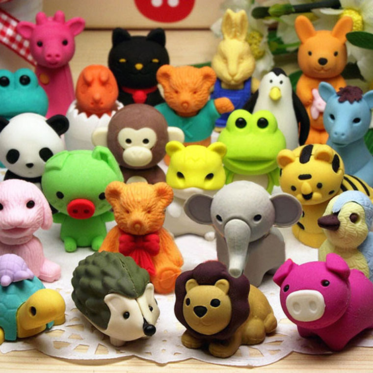 廠傢直銷 獨立包裝 學生獎品禮品  韓版創意可愛卡通動物橡皮擦批發・進口・工廠・代買・代購