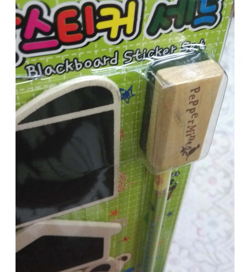 韓版迷你黑板套裝5件套筆文件夾和粉擦冰箱貼造型板工廠,批發,進口,代購